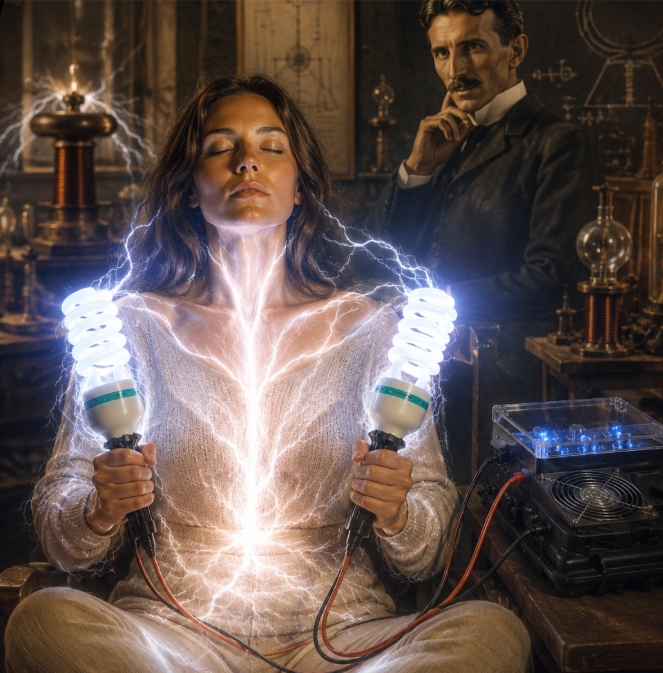lady receiving high frequency plasma