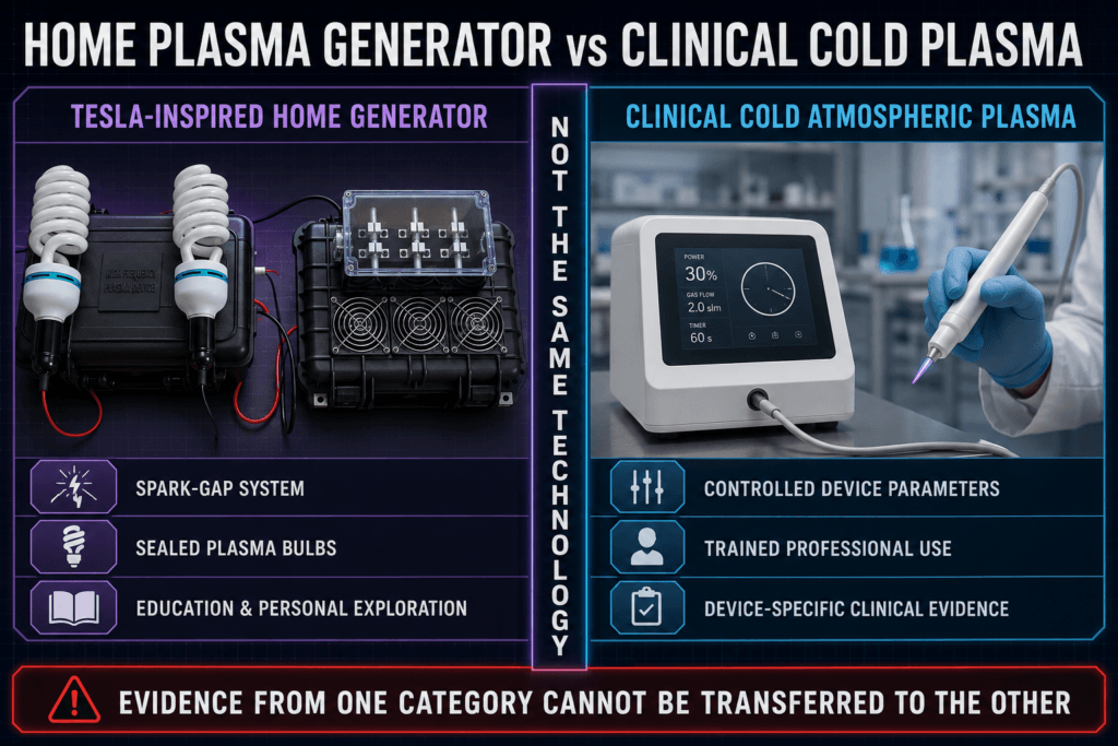 Tesla plasma healing machine