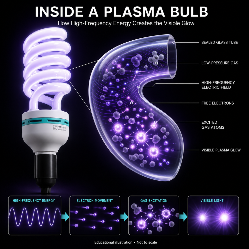 inside a plasma bulb
